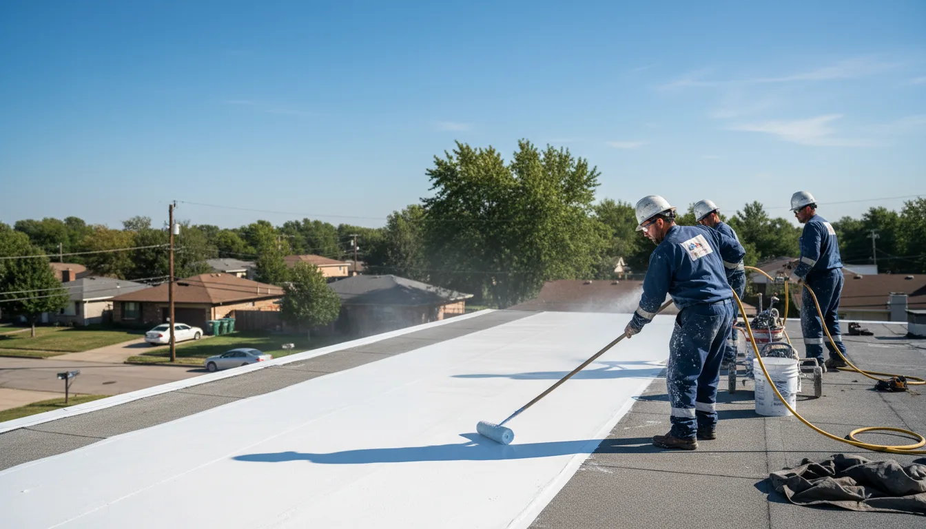 Commercial roof coating in Huntley, WY near me